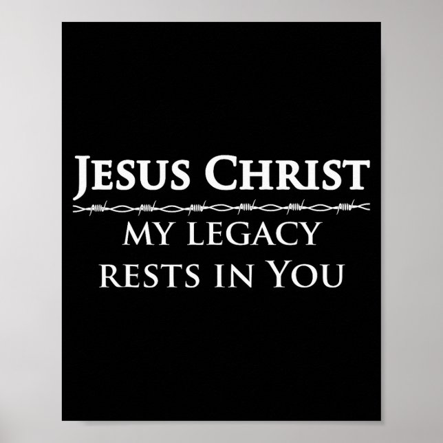 2 Samuel 7 Bibelvers zum Studium Herr Jesus Christ Poster (Vorne)