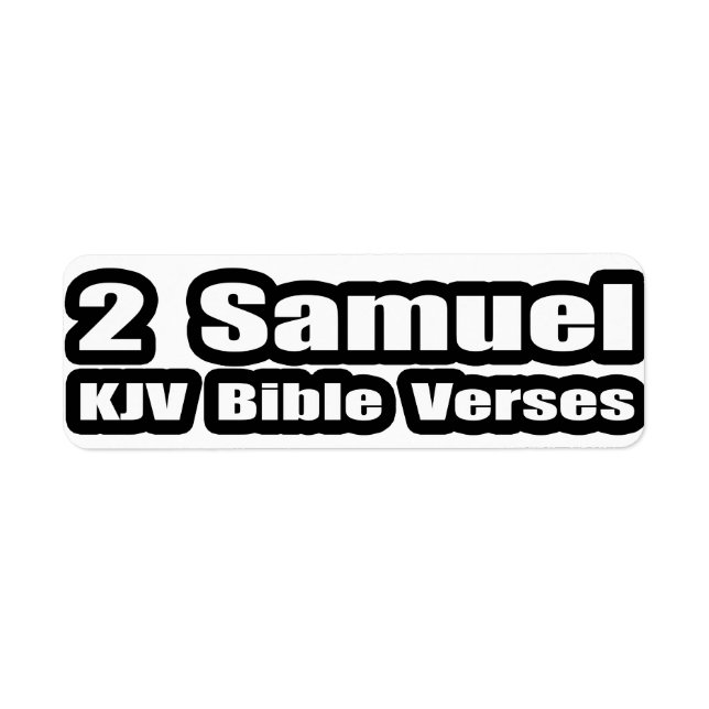 2 Samuel KJV Bibelverse (Vorne)