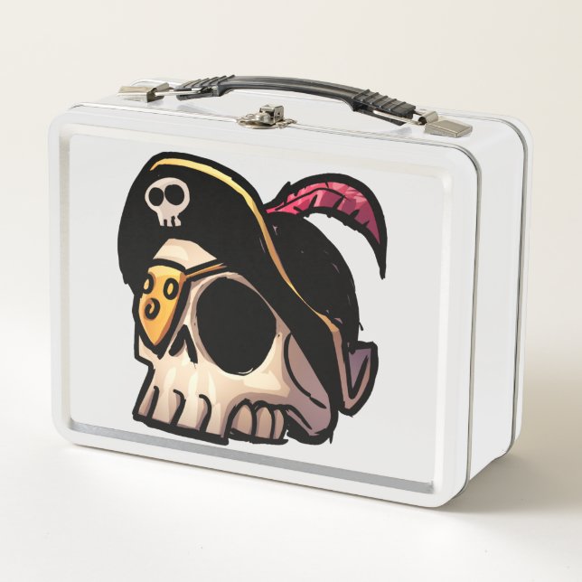 2 Schädel Lunch Box (Vorderseite)