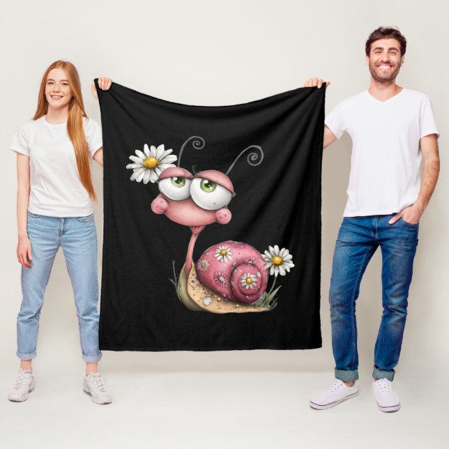 #2 Schnecke liebt dich Fleecedecke (Beispiel)