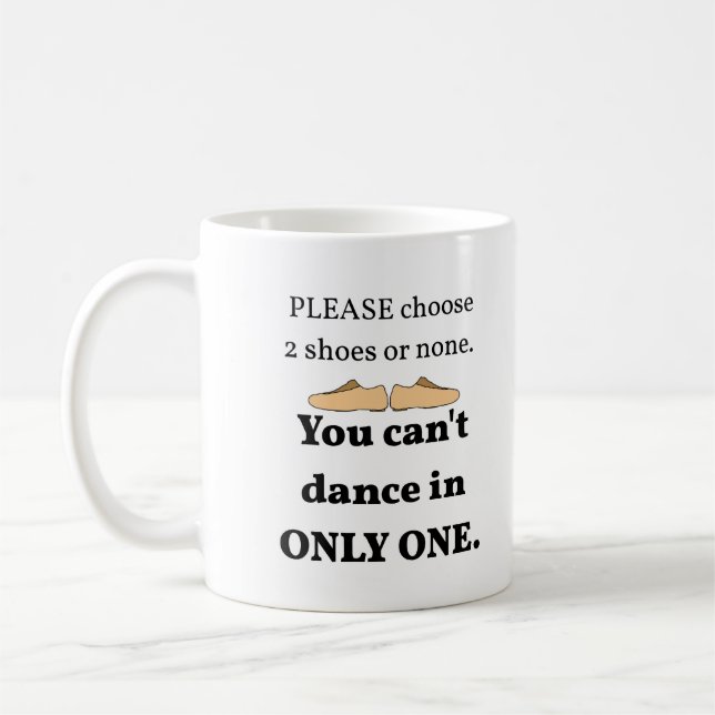 2 Schuhe oder keine weißen Pers. Kaffeetasse (Links)