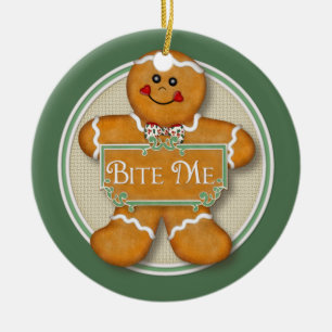 2 Seite - Bite Me Gingerbread Man Ornament