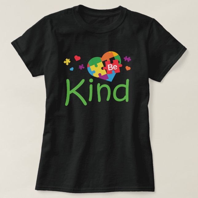2 Seiten Autismus Bewusstsein ist ein Kind Puzzle  T-Shirt (Design vorne)