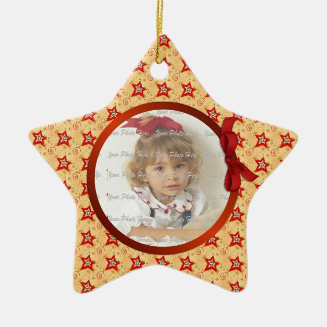 2 Seiten - Ihr Star Foto Ornament (Vorne)