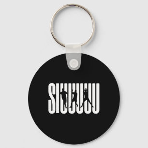 (2 Seiten) Siuuu Fußballfans Geschenk für Fan-Kind Schlüsselanhänger