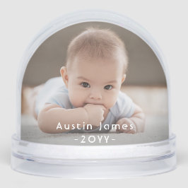 2 Seitenüberlagerungen für modernes Foto und Weißt Schneekugeln