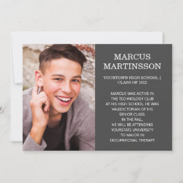 2-seitige Ankündigung von Braunen Abschluss 3 Foto