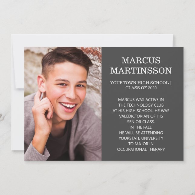 2-seitige Ankündigung von Braunen Abschluss 3 Foto (Vorderseite)