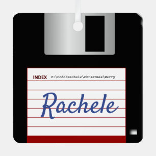 2-seitige Diskette mit Eingabeaufforderung Ornament Aus Metall