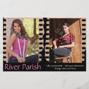 2-seitige, erschwingliche Comp-Karten des Schauspi Flyer