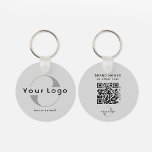 2-seitige Logos und QR-Code für Silver Company Bus Schlüsselanhänger<br><div class="desc">Personalisierte,  leicht und wasserdicht gestaltete Logo-Schlüsselanhänger mit minimalem Design. Fügen Sie Ihre URL hinzu,  um QR-Code,  Logo und Text zu erstellen.</div>