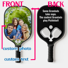 💗 2-seitige Paddel für Text und Foto Pickleball Schläger