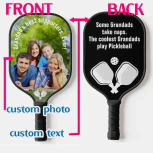 💗 2-seitige Paddel für Text und Foto Pickleball Schläger