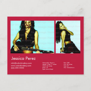 2-seitige Schauspieler und Modell 2 Shot Red Heads Postkarte