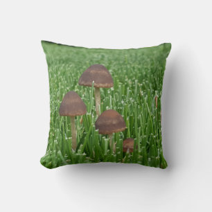 2-seitiger Druck Pilze und Gras Kissen