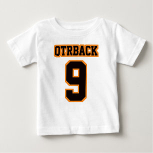 2 SEITWEISS SCHWARZE ORANGE LAP Shirt Football Bab