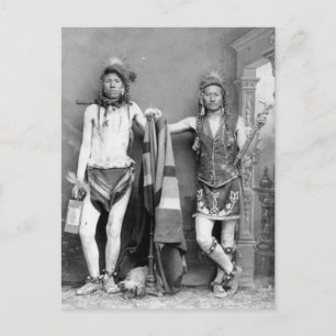 2 Shoshone-Männer Postkarte
