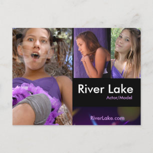 2 Side Headshot Composite Cards - Actor Headshots Postkarte