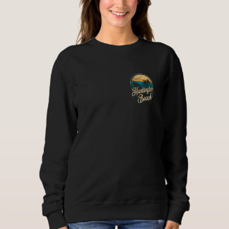 2 Side Huntington Beach Surf City California Vint Sweatshirt