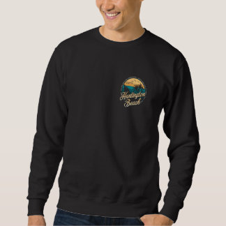 2 Side Huntington Beach Surf City California Vint Sweatshirt