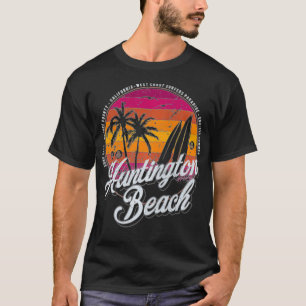 2 Side Huntington Beach Surf City California Vint T-Shirt