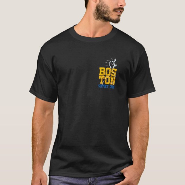2 Sided Boston Support Crew Annual Marathon T-Shirt (Vorderseite)