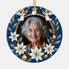 2 sided Memorial Christmas Heavenly Harmony Keramik Ornament