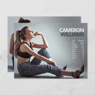 2 Sided Model Actor Promotion Postkarte