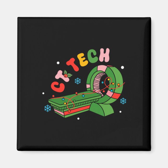 (2 Sided) Santa's Favorite Ct Tech Christmas Techn Magnet (Vorne)