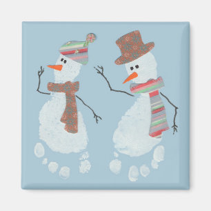 2 Snowmen Magnet