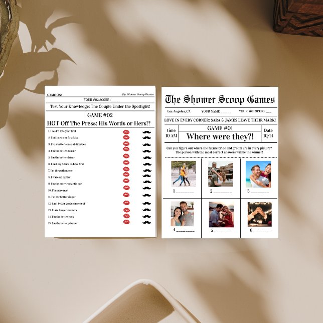 2 Spiele in 1 Brautparty Hochzeitsspiele (Von Creator hochgeladen)