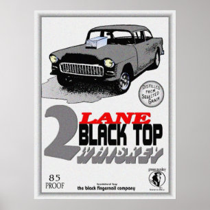 2 Spur schwarzes Top-Whisky-Poster Poster