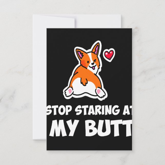 2 Stop Starting At My Butt Save The Date (Vorderseite)