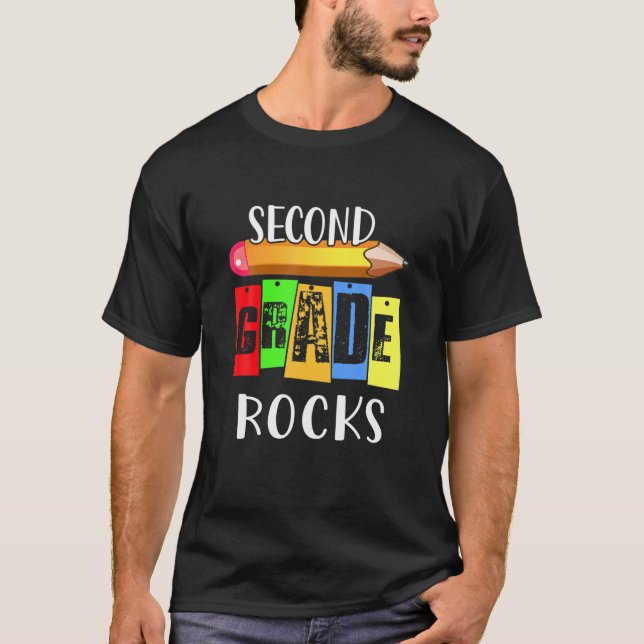 2. Stufe zurück zur Schule Cool T-Shirt (Vorderseite)