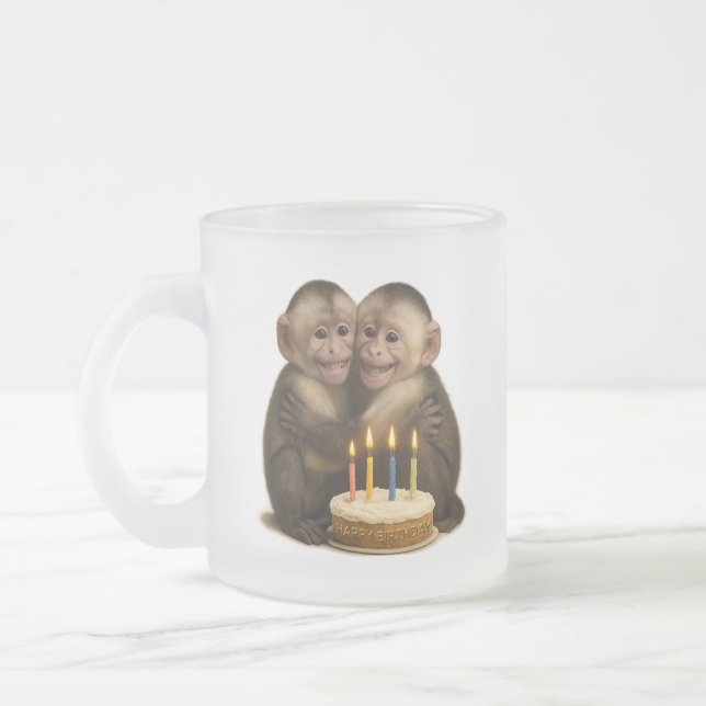 2 sweet Capuchin monkeys lovingly embrace each oth Mattglastasse (Links)