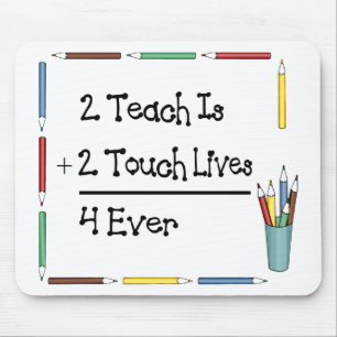 2 Teach ist 2 Touch-Leben 4 überhaupt Mousepad