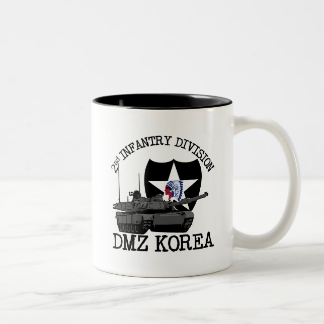 2. Tierarzt Identifikation DMZ Korea Zweifarbige Tasse (Rechts)