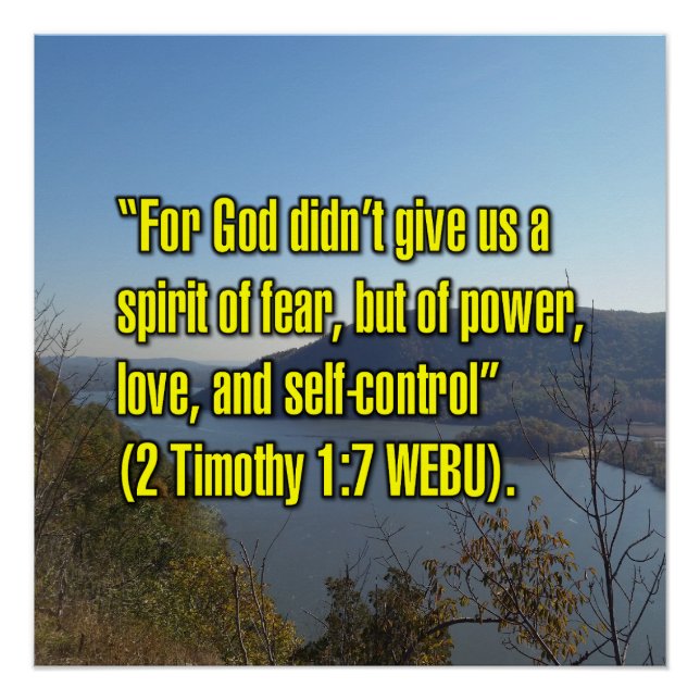 2 Timotheus 1:7 WEBU Poster (Vorderseite)