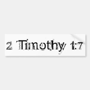 2 Timothy 1:7 Autoaufkleber