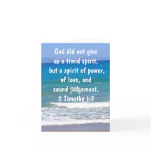 2 Timothy 1:7 Christen sind nicht zaghaft Bibelver