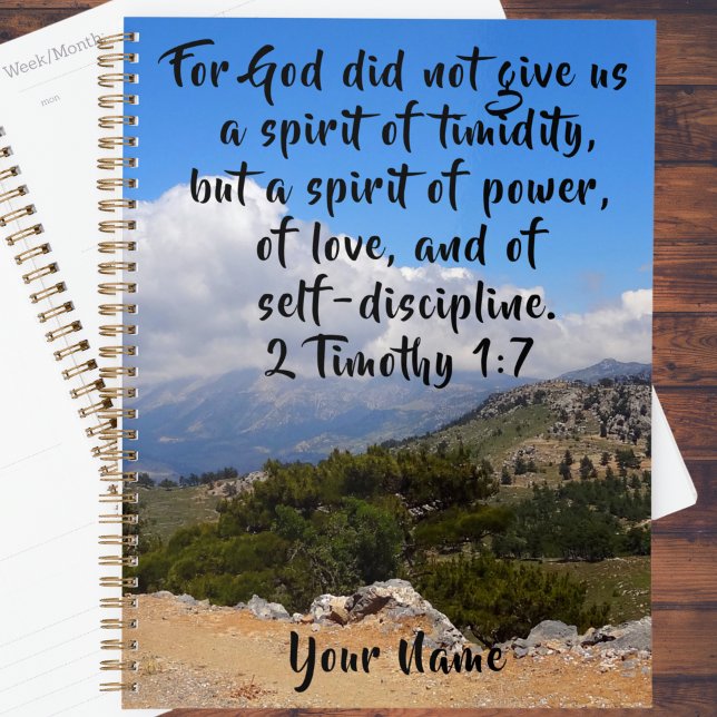 2 Timothy 1:7 Custom Bible Verse Planer (Von Creator hochgeladen)