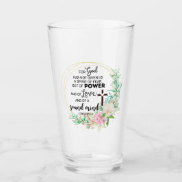 2 Timothy 1:7 Gott hat keinen Geist der Angst gege Glas