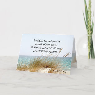 2 Timothy 1:7 Gott hat keinen Geist der Angst gege Karte