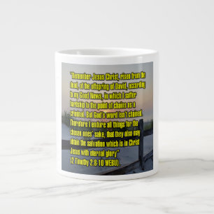 2 Timothy 2:8-10 WEBU-Tasse Jumbo-Tasse