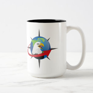 2-Ton Kriegsherrn-Schleifen-Tasse Zweifarbige Tasse