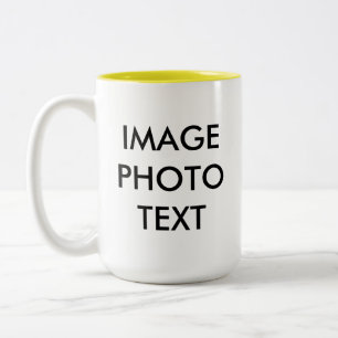 2-Ton-Tasse-YELLOW Zweifarbige Tasse