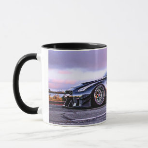 2 Töne Fantasy-Sportwagen auf der Tasse für Schwar