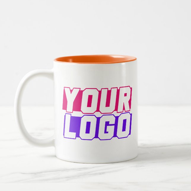 2 Tone Logo-Tasse Personalisiert Company Logo Zweifarbige Tasse (Links)