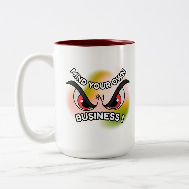 2-Tone Tasse 11oz : Achten Sie auf Ihre eigene (br (Links)