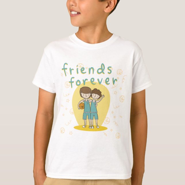 2 Typ Bester Freund T-Shirt (Vorderseite)